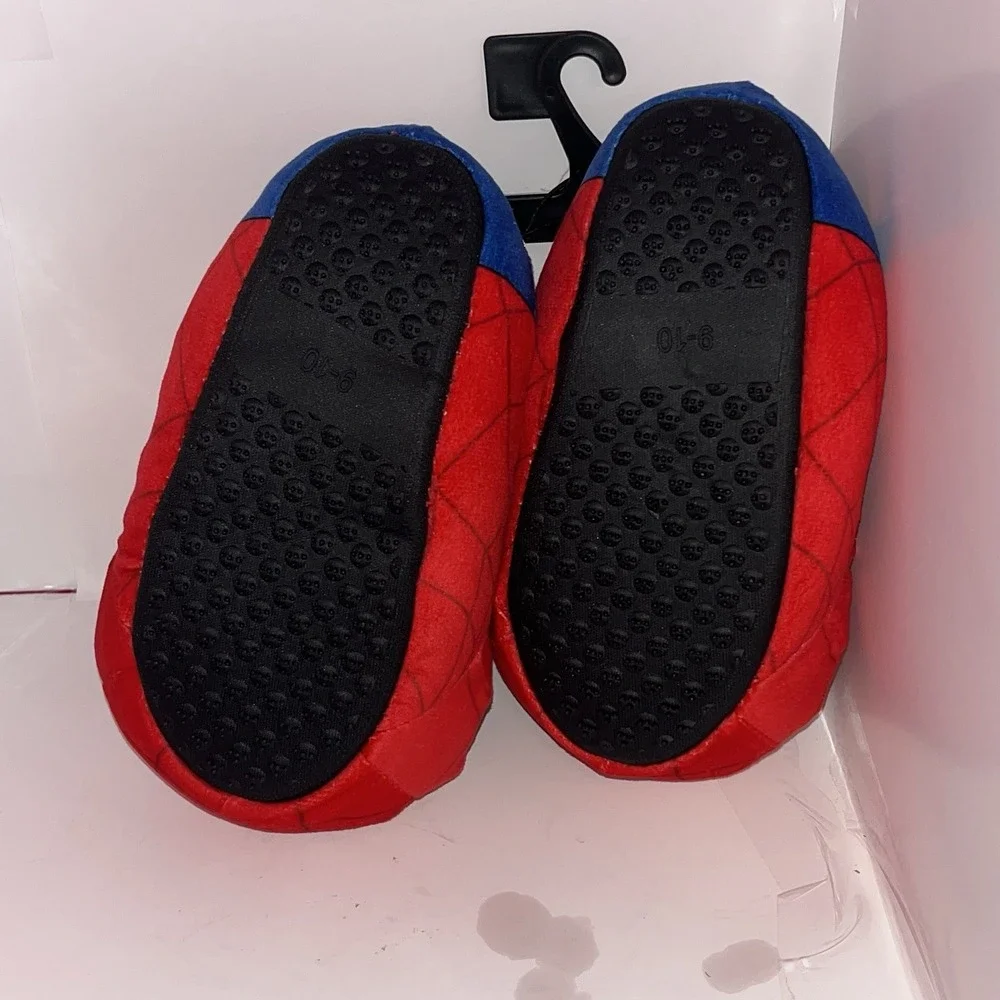Marvel SpiderMan Plush House‎ Shoes Slippers Toddler Children's Size 9/10 NWT